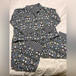 Vera Bradley Woman’s Cotton Pajama Set - Size XL Long Sleeve Button Up & Pants